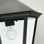 TG8-BLACK Turin Grande 1 Light Outdoor Chain Lantern Black