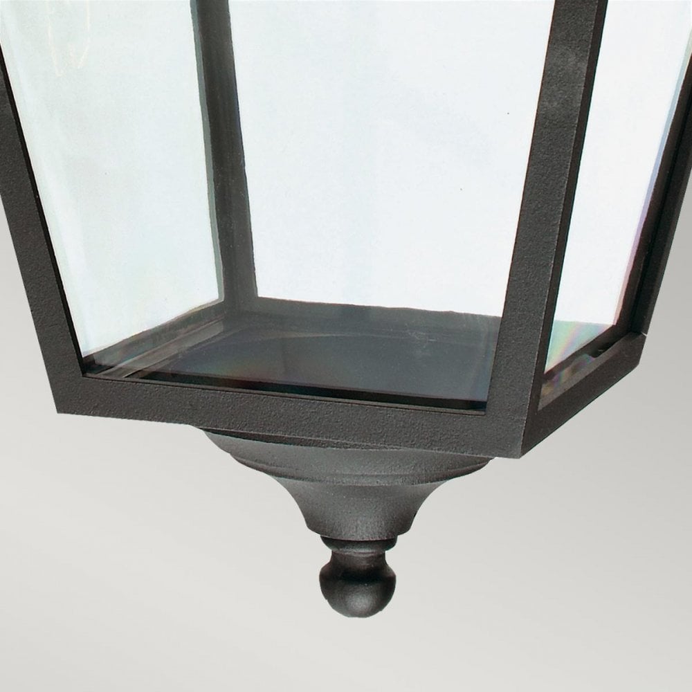 TG8-BLACK Turin Grande 1 Light Outdoor Chain Lantern Black