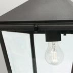 TG8-BLACK Turin Grande 1 Light Outdoor Chain Lantern Black