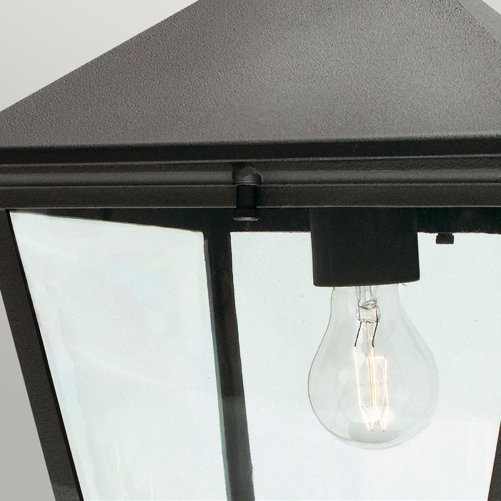 TG8-BLACK Turin Grande 1 Light Outdoor Chain Lantern Black