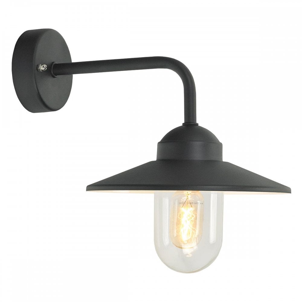 VANSBRO-BLK Vansbro 1 Light Outdoor Wall Lantern Black