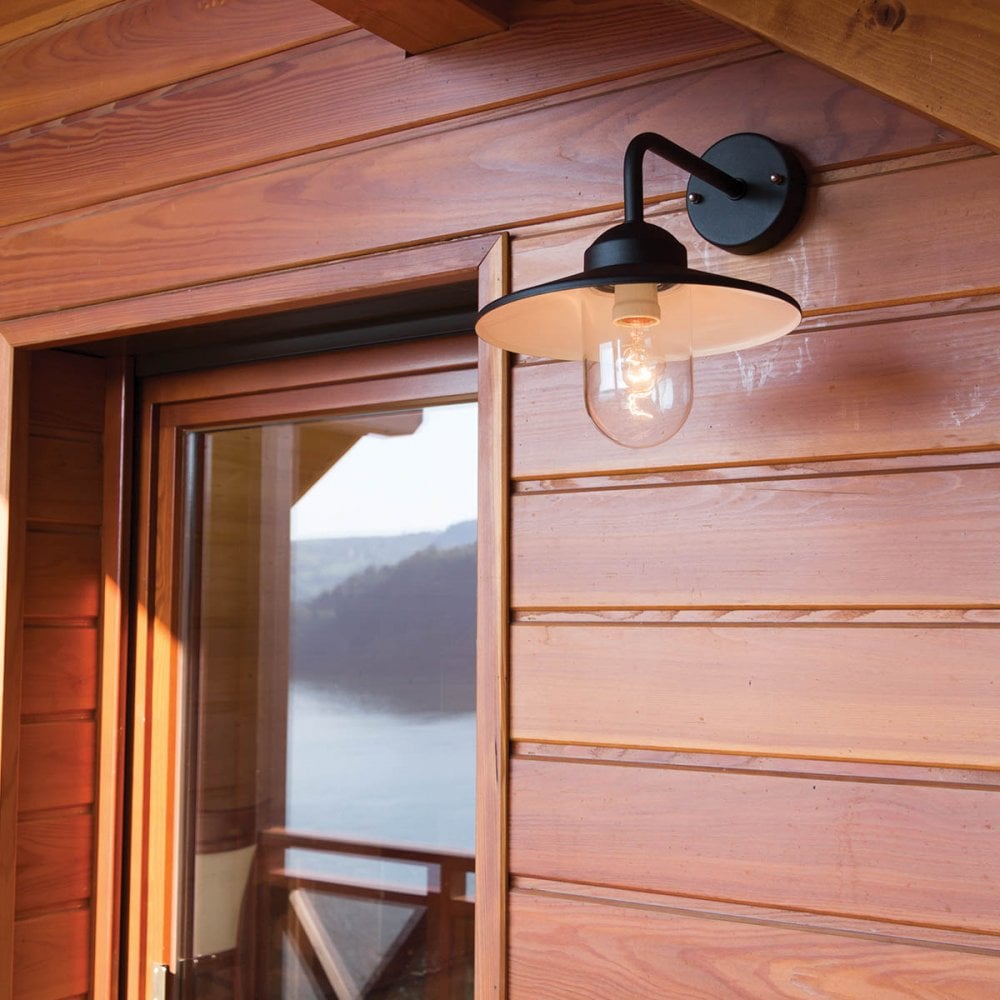 VANSBRO-BLK Vansbro 1 Light Outdoor Wall Lantern Black