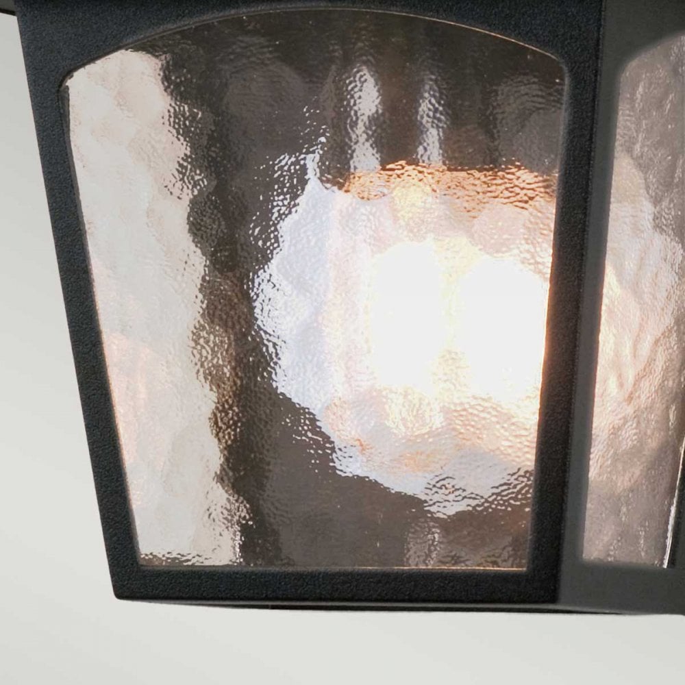 BL15-BLACK York Outdoor 1 Light Flush Lantern Black