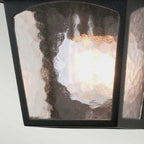 BL15-BLACK York Outdoor 1 Light Flush Lantern Black