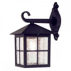 BL18-BLACK Winchester Outdoor 1 Light Wall Down Lantern Black (S)