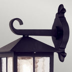 BL18-BLACK Winchester Outdoor 1 Light Wall Down Lantern Black (S)