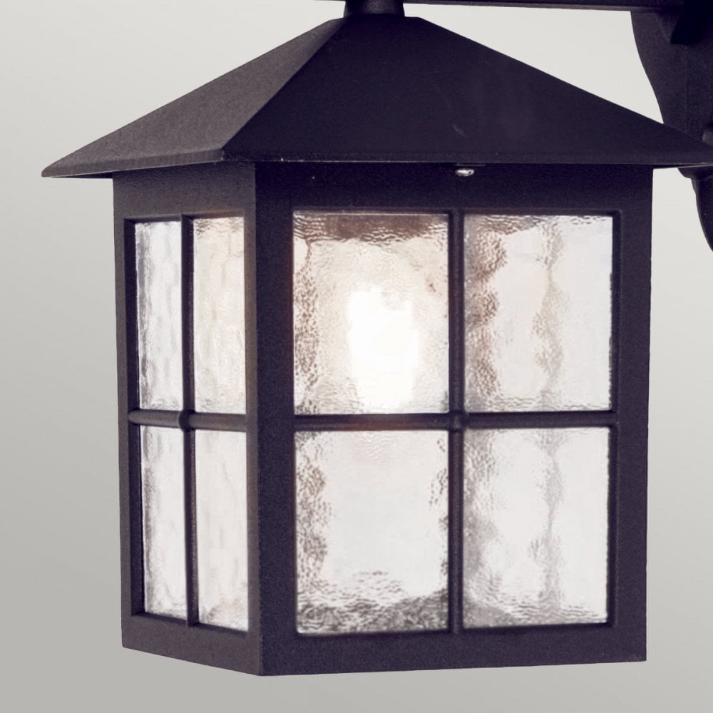 BL18-BLACK Winchester Outdoor 1 Light Wall Down Lantern Black (S)