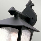 BL2-BLACK York Outdoor 1 Light Wall Down Lantern Black