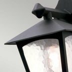 BL2-BLACK York Outdoor 1 Light Wall Down Lantern Black