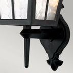 BL46M-BLACK Canterbury Outdoor 1 Light Wall Up Lantern Black