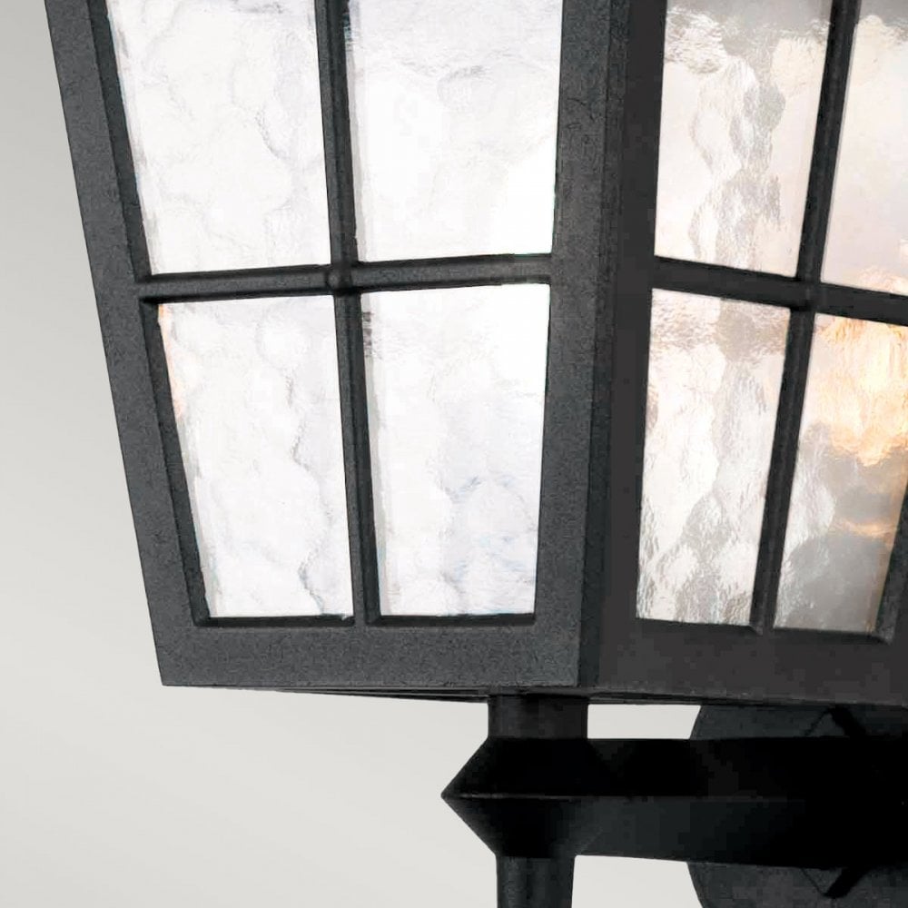 Canterbury Outdoor 1 Light Wall Up Lantern Black
