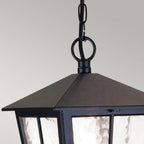 BL48M-BLACK Canterbury Outdoor 1 Light Chain Lantern Black
