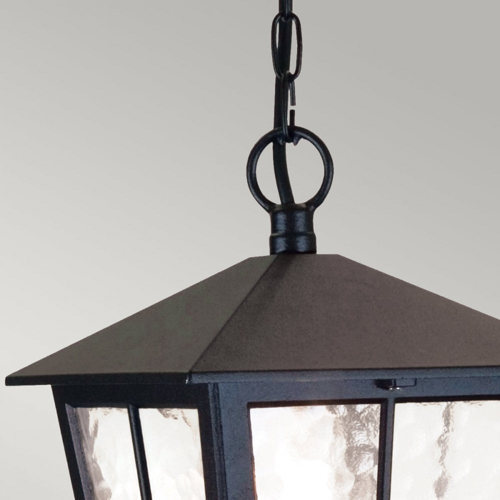 BL48M-BLACK Canterbury Outdoor 1 Light Chain Lantern Black