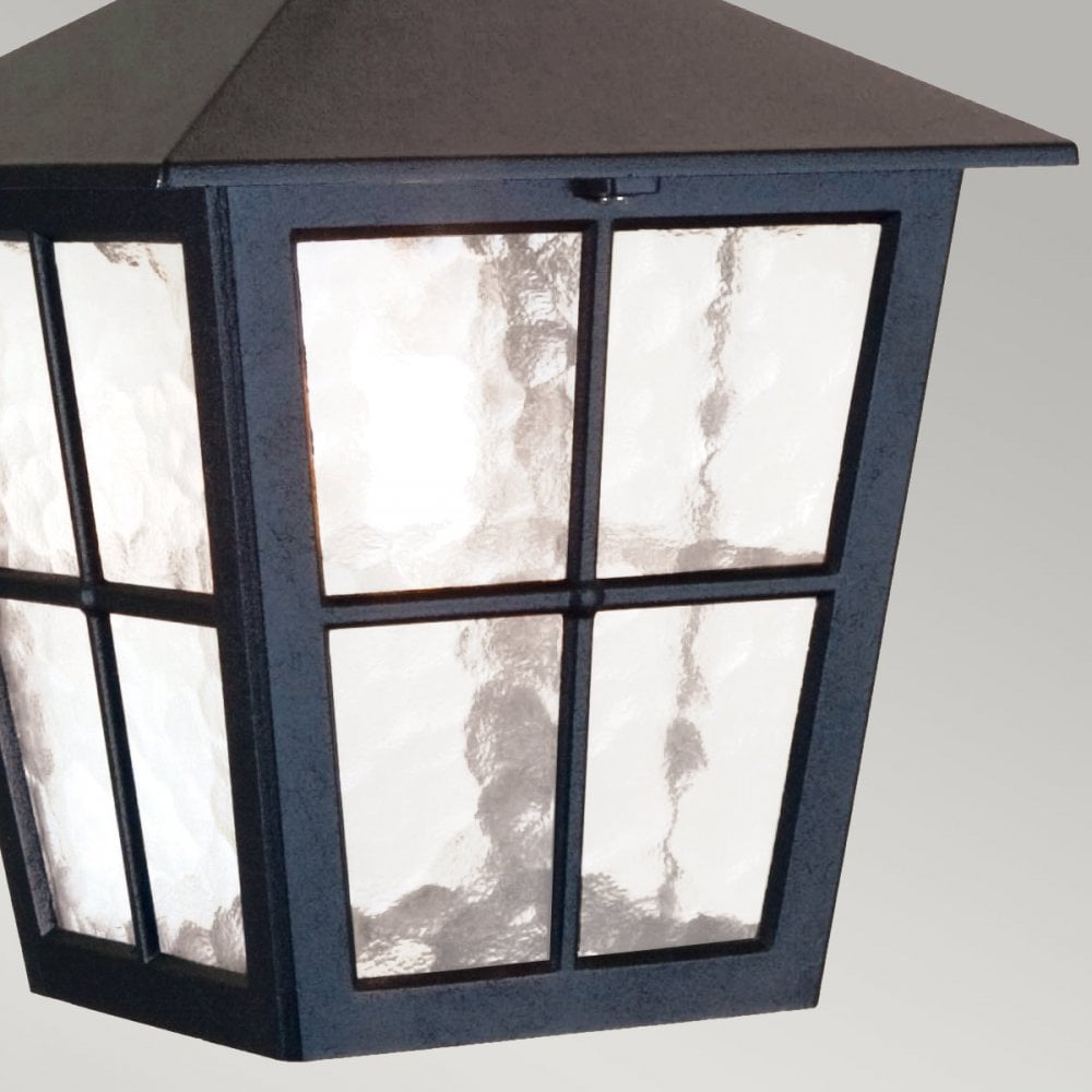 BL48M-BLACK Canterbury Outdoor 1 Light Chain Lantern Black