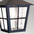 BL48M-BLACK Canterbury Outdoor 1 Light Chain Lantern Black