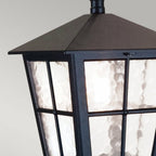 BL48M-BLACK Canterbury Outdoor 1 Light Chain Lantern Black