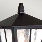 BL50M-BLACK Canterbury Outdoor 1 Light Pedestal Lantern Black