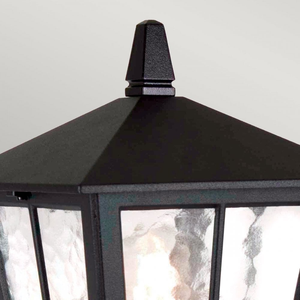 BL50M-BLACK Canterbury Outdoor 1 Light Pedestal Lantern Black