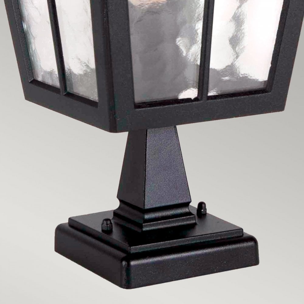 BL50M-BLACK Canterbury Outdoor 1 Light Pedestal Lantern Black