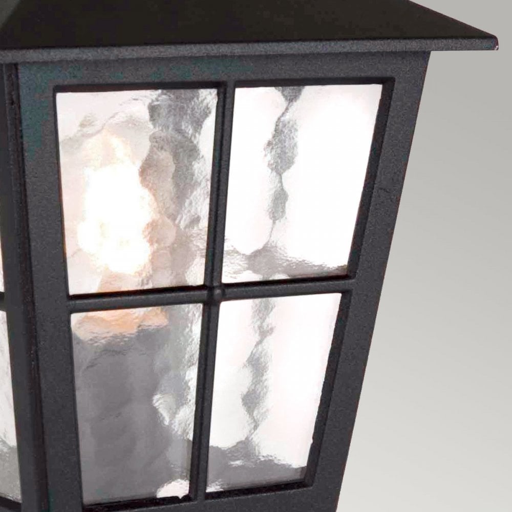 BL50M-BLACK Canterbury Outdoor 1 Light Pedestal Lantern Black