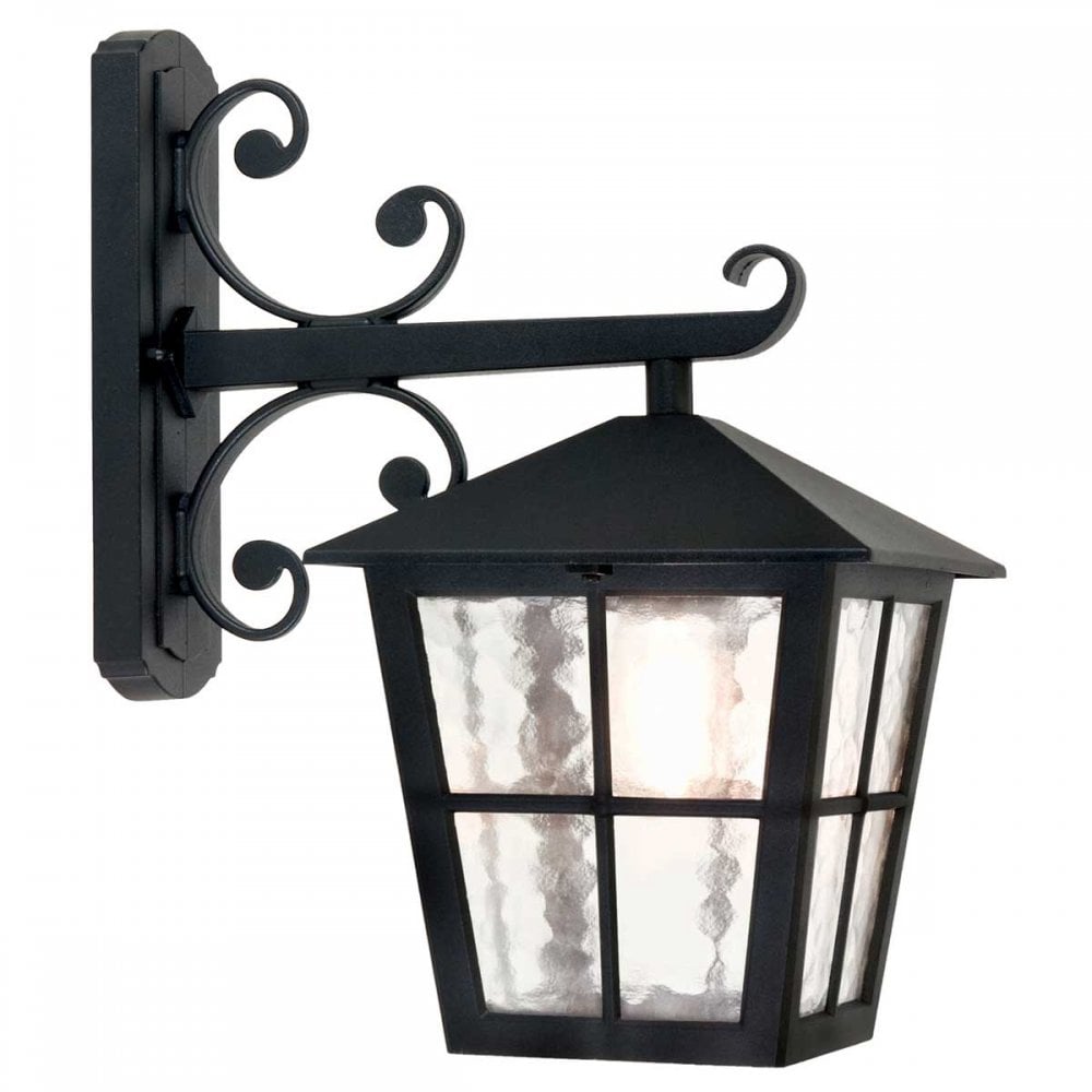 BL52M-BLACK Canterbury Outdoor 1 Light Wall Down Lantern Black