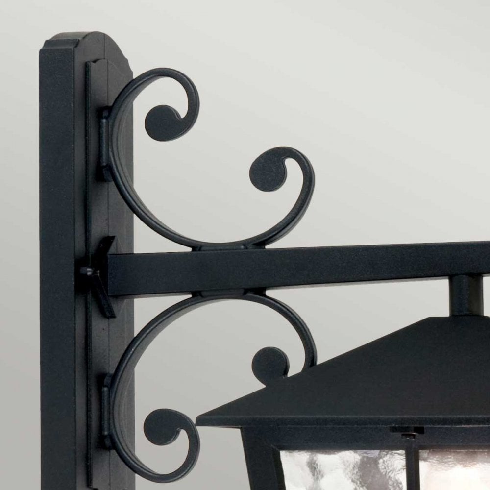 BL52M-BLACK Canterbury Outdoor 1 Light Wall Down Lantern Black