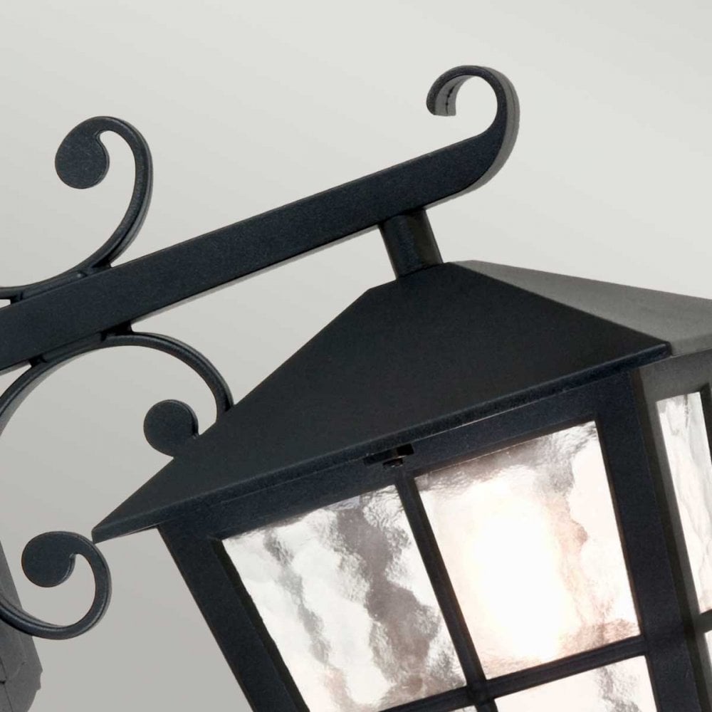 BL52M-BLACK Canterbury Outdoor 1 Light Wall Down Lantern Black