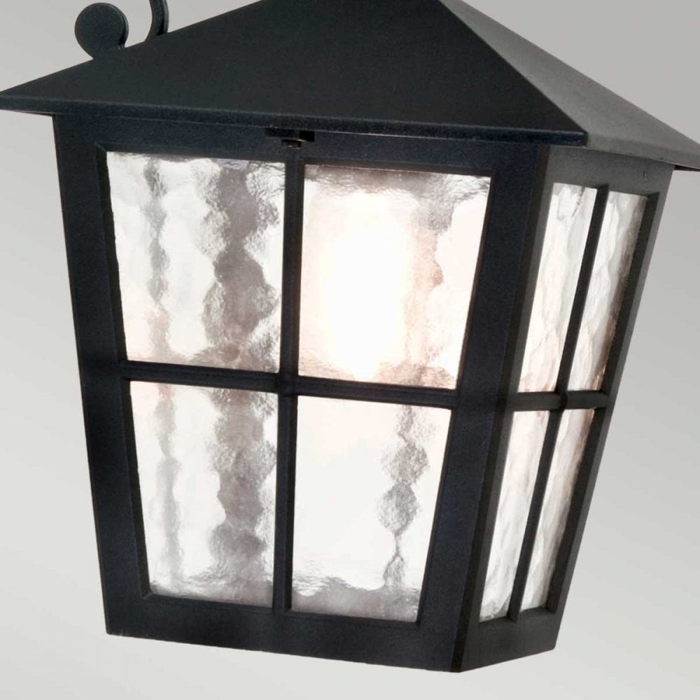 BL52M-BLACK Canterbury Outdoor 1 Light Wall Down Lantern Black