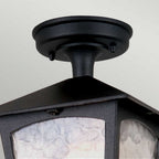 BL6A-BLACK York Outdoor 1 Light Porch Lantern Black