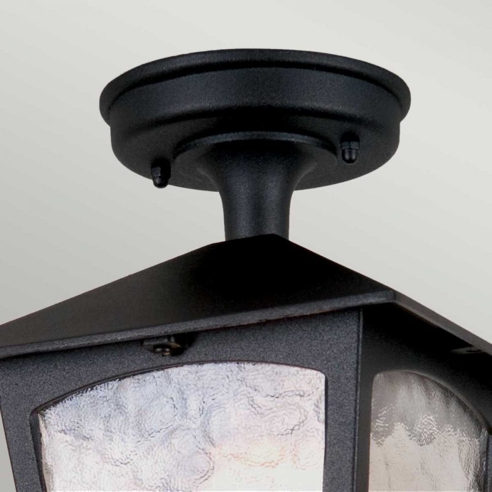 BL6A-BLACK York Outdoor 1 Light Porch Lantern Black