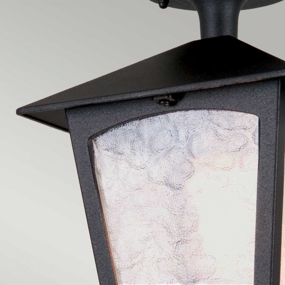 BL6A-BLACK York Outdoor 1 Light Porch Lantern Black