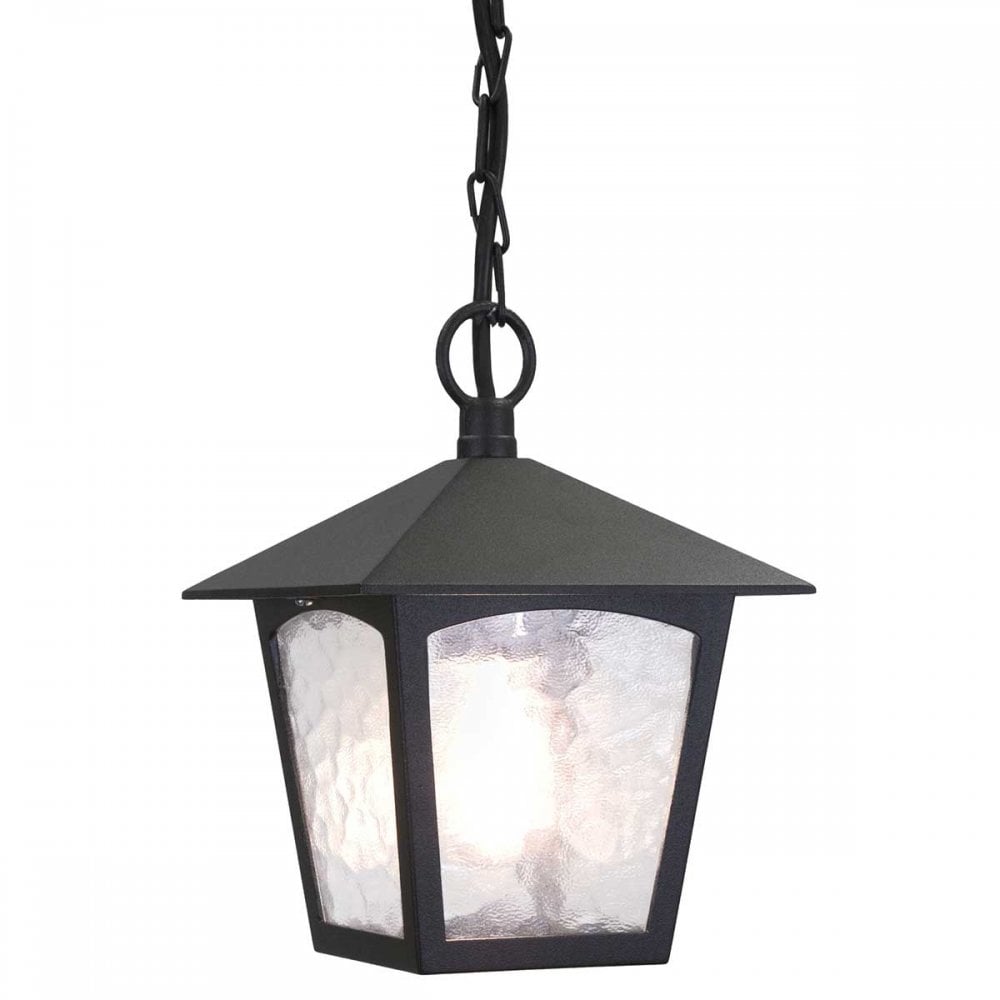 BL6B-BLACK York Outdoor 1 Light Porch Chain Lantern Black