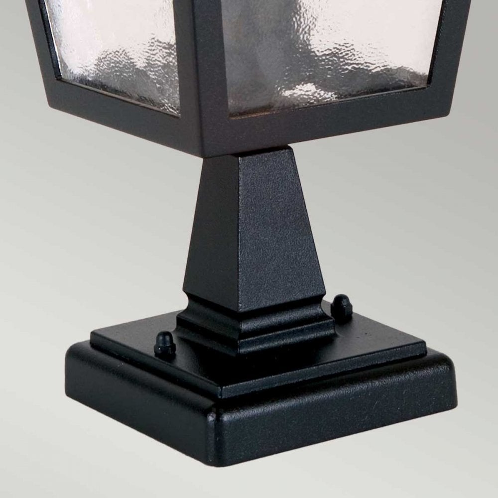 BL7-BLACK York Outdoor 1 Light Pedestal Lantern Black