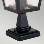 BL7-BLACK York Outdoor 1 Light Pedestal Lantern Black