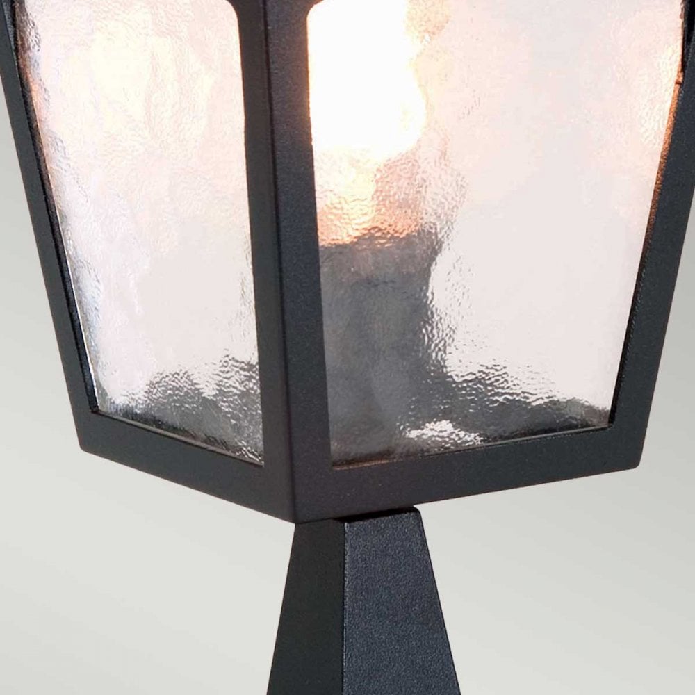 BL7-BLACK York Outdoor 1 Light Pedestal Lantern Black
