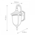CL2-S Cleveland Outdoor 1 Light Small Wall Lantern Weathered Bronze