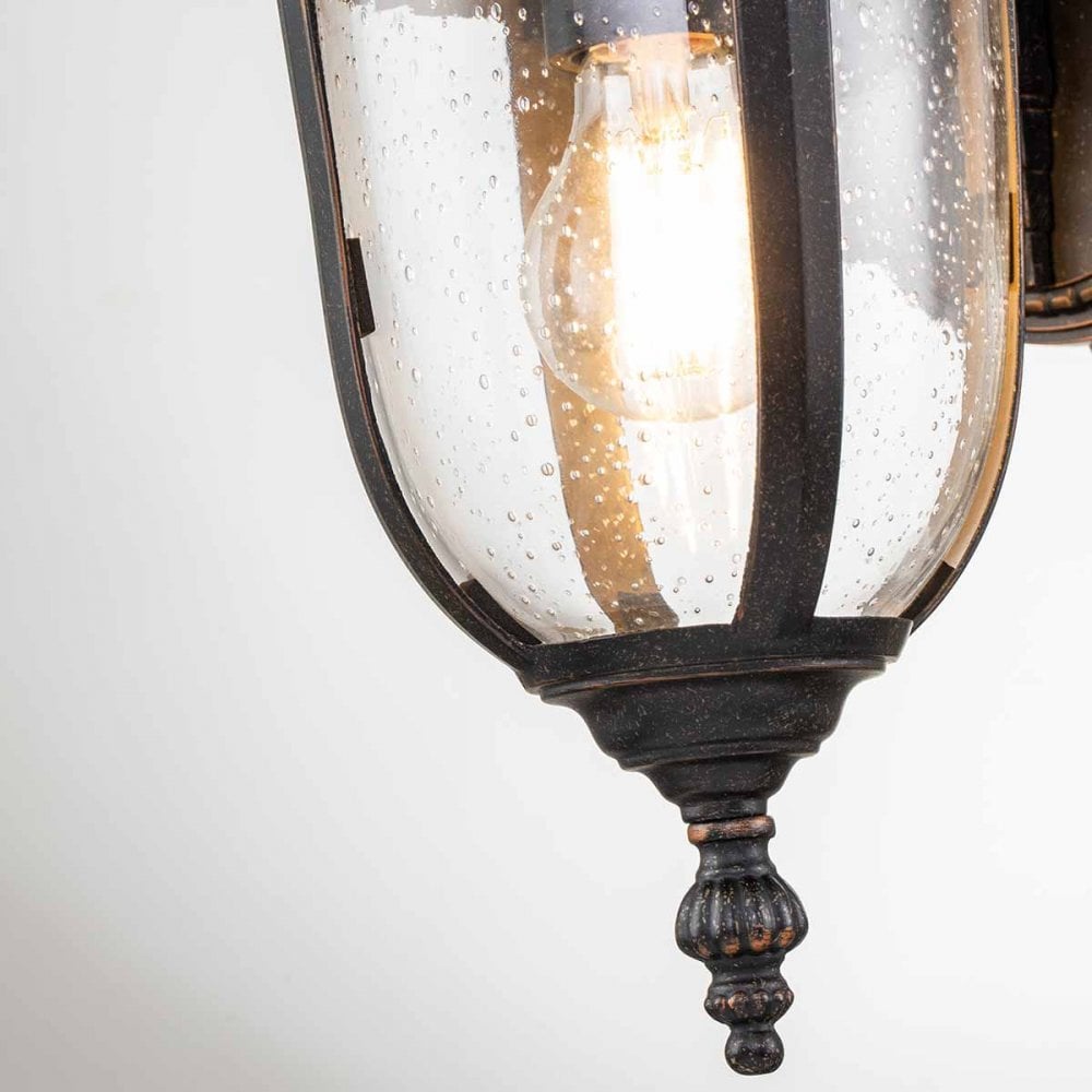 Cleveland Outdoor 1 Light Small Wall Lantern Weathered Bronze (S)