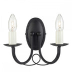 MN2-BLACK Minster 2 Light Wall Light Black