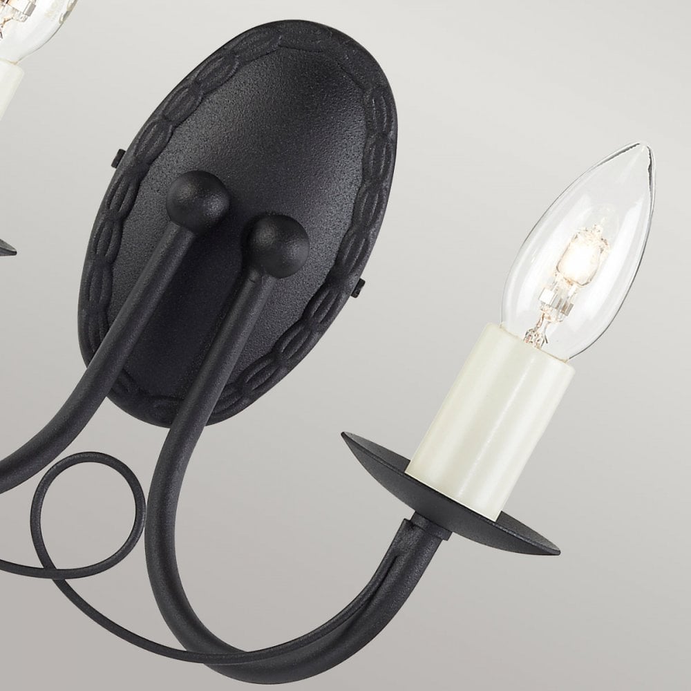 Minster 2 Light Wall  Light Black