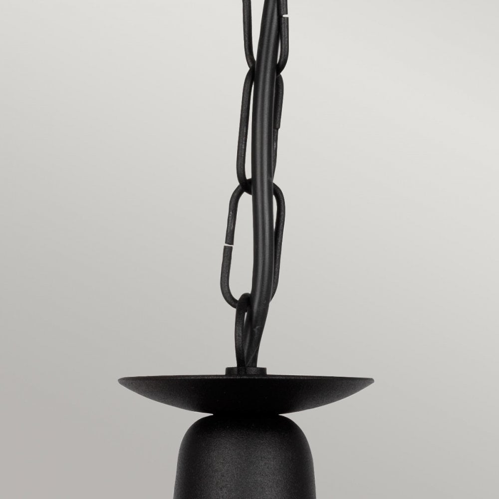 MN3-BLACK Minster 3 Light Chandelier Black