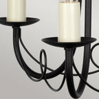 MN3-BLACK Minster 3 Light Chandelier Black