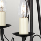 MN3-BLACK Minster 3 Light Chandelier Black