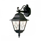 NR2-BLK Norfolk Outdoor 1 Light Down Wall Lantern Black
