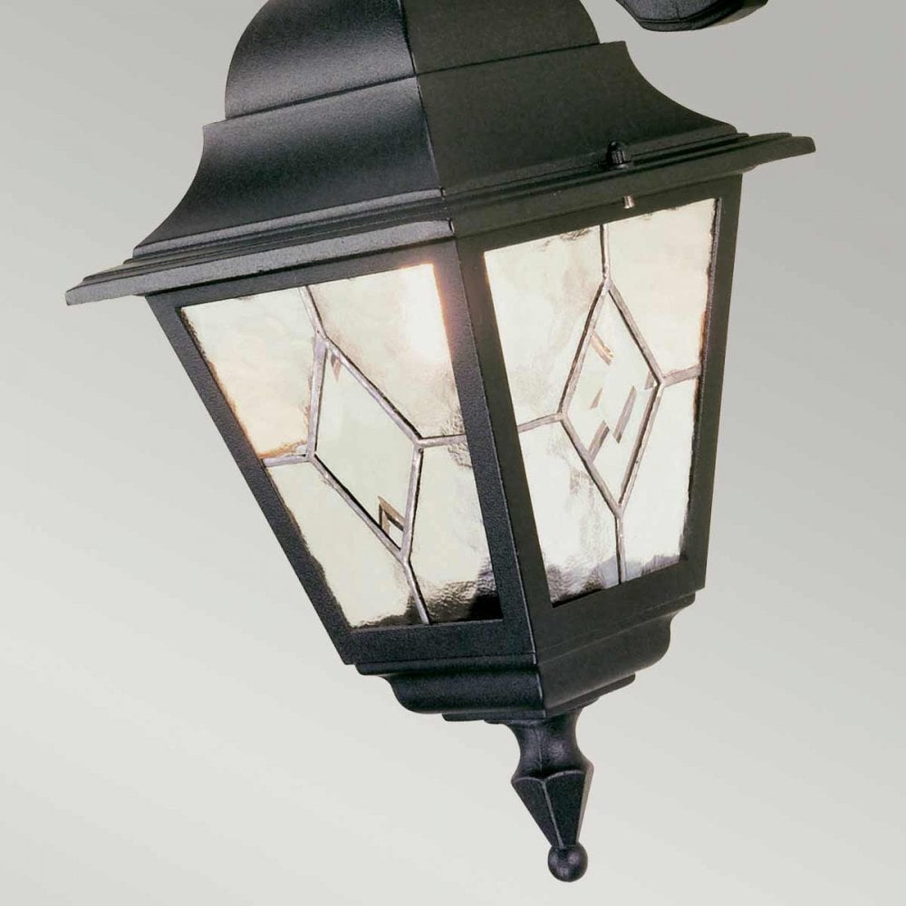 NR2-BLK Norfolk Outdoor 1 Light Down Wall Lantern Black