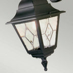 NR2-BLK Norfolk Outdoor 1 Light Down Wall Lantern Black