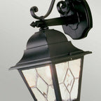 NR2-BLK Norfolk Outdoor 1 Light Down Wall Lantern Black