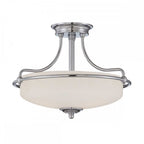 QZ-GRIFFIN-SFS-C Griffin 3 Light Semi-Flush Polished Chrome