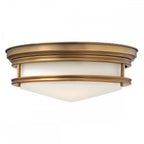 HK-HADLEY-F-BR Hadley 3 Light Flush Brushed Bronze