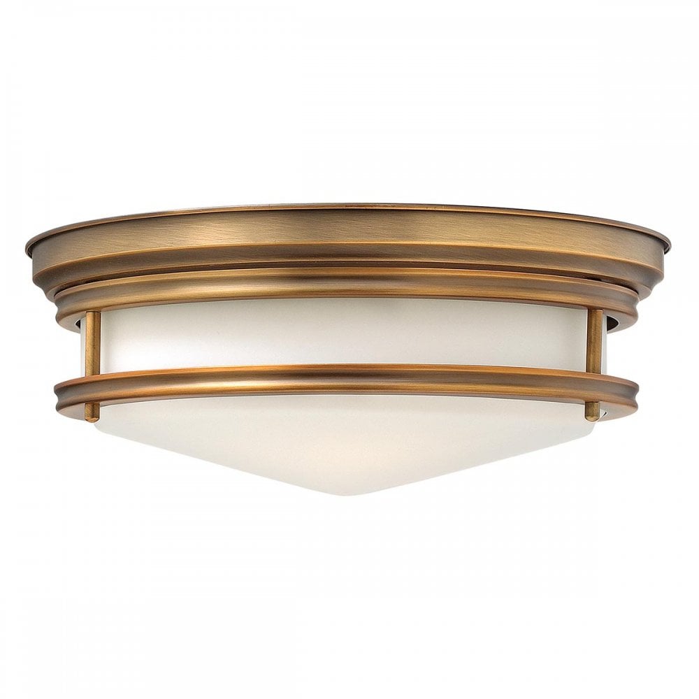 HK-HADLEY-F-BR Hadley 3 Light Flush Brushed Bronze