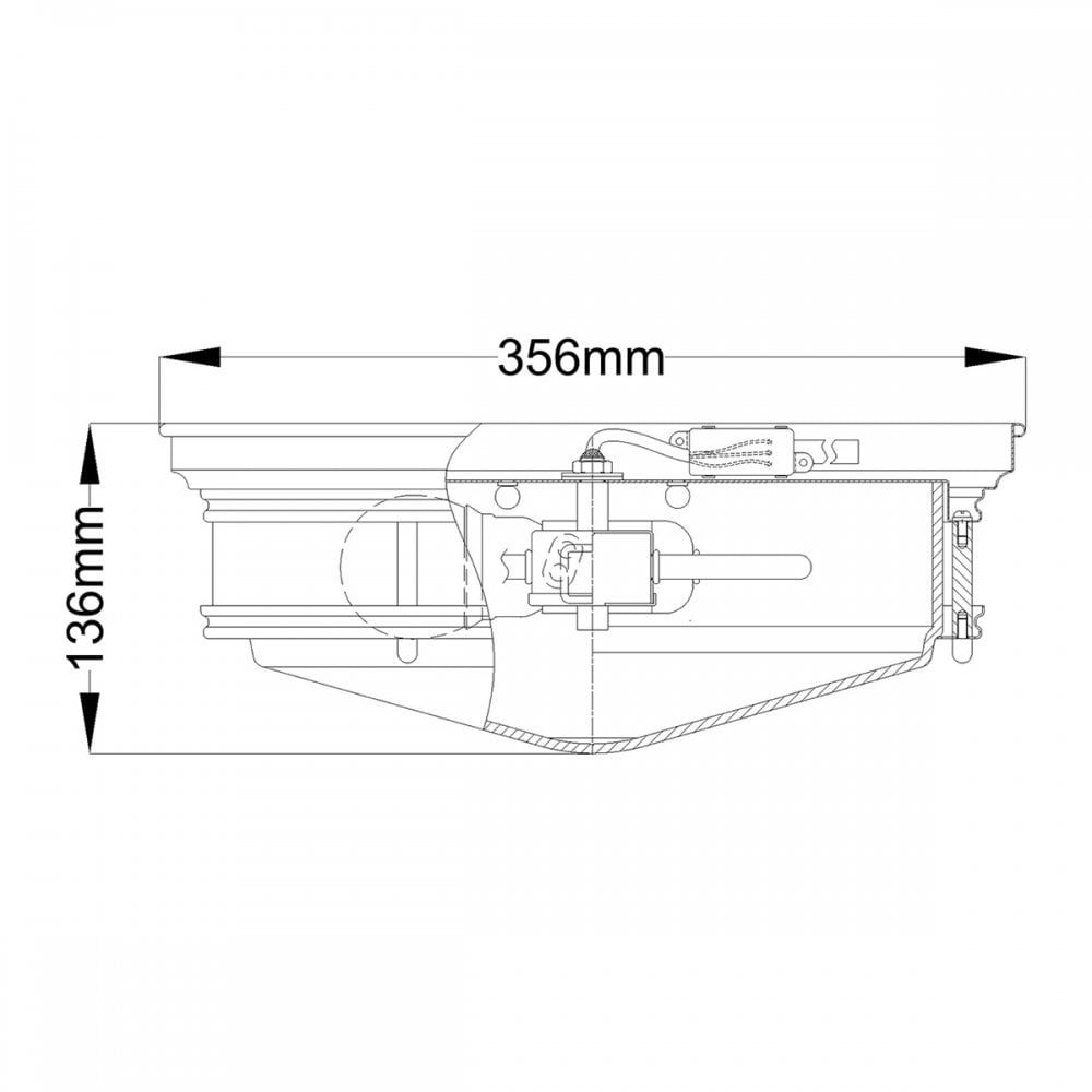 HK-HADLEY-F-BR Hadley 3 Light Flush Brushed Bronze